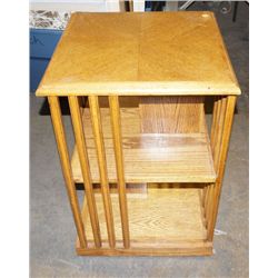 Nice oak wood DVD/CD Swivel Display