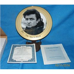 2-Johnny Cash Commerative Plates