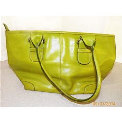 Green Leather Purse