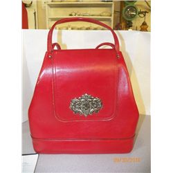 Red Leather Purse