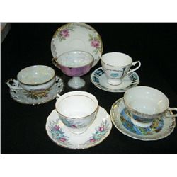 5 Bone China Cups & Saucers