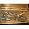 Image 1 : Wooden Box Of Vintage Soldering  Irons 7