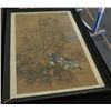 Image 1 : Vintage  Asian picture with wood frame