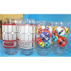 8 Vintage Coca-Cola Glasses