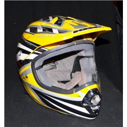 New yellow, black and silver KBC Helmet.