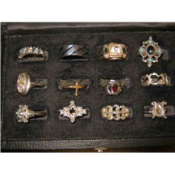 12 Costume Jewelry Rings