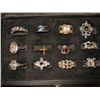 Image 1 : 12 Costume Jewelry Rings