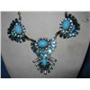 Image 2 : Blue Crystal Bib Necklace