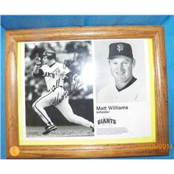 Signed Photo Matt Williams