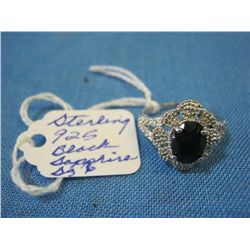 Black Sapphire Ring