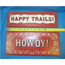 4-Wood Painted Signs