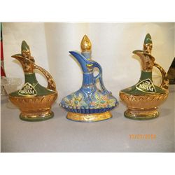 3-Jim Beam Decanters