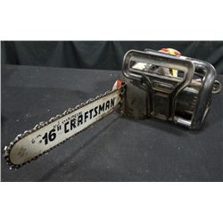 Craftsman Electric chain saw, 16th inch bar.