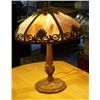 Image 3 : 1930's Vintage slag lamp with glass shade.