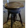 Image 2 : Vintage piano stool, adjustable.