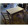Image 3 : Drop leaf table and four chairs.