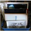 Image 1 : Plastic Tub Misc. Framed & Unframed Pictures