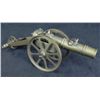 Image 1 : CIVIL WAR "BIG BANG" TYPE CANNON -11" LONG-WHEELS BRASS