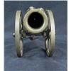 Image 3 : CIVIL WAR "BIG BANG" TYPE CANNON -11" LONG-WHEELS BRASS