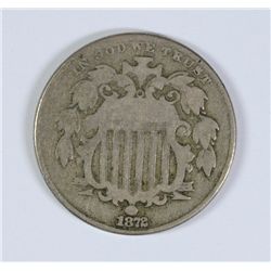 1872 Shield Nickel VG +