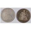 Image 1 : 1875 AND 1876 SEATED HALF DOLLARS, SOLID GOODS