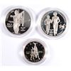 Image 1 : (3 ) PROOF 1995 OLYMPIC COINS: BASKET BALL HALF, BLIND RUNNER & GYMNAST DOLLARS