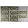 Image 2 : UNCUTT SHEET OF (8) $10 1995 FEDERAL RESERVE NOTES (STAR)