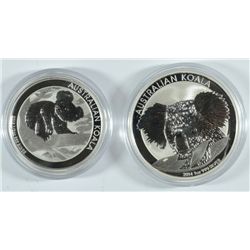 2013 1/2 oz KOALA and 2014 1oz KOALA SILVER ROUNDS