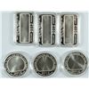 Image 2 : 6- 1oz. .999 SILVER BARS / ROUNDS