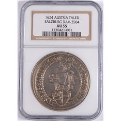 1624 AUSTRIA TALER-SALZBURG DAV-3504 NGC AU 55