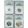 Image 1 : BINION SET (.10, .25, .50, $1) NGC UNC (#1024 OF 2500)