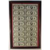 Image 1 : UNCUT SHEET OF (16) 1995 $10 FEDERAL RESERVE NOTES (STARS)
