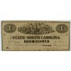Image 1 : 1863 $1 STATE OF NORTH CAROLINA