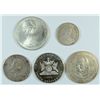 Image 1 : LOT OF ( 5 ) LARGE SILVER FOREIGN COINS, WEIGH APPROX. 158g
