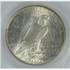 Image 3 : 1922-S PEACE SILVER DOLLAR, SEGS MS-63 NICE!