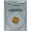 Image 1 : 1926 $2.50 GOLD INDIAN HEAD, PCGS MS63