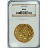 Image 1 : 1871 $20.00 GOLD LIBERTY, NGC XF/AU-45   SCARCE DATE!