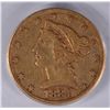 Image 2 : 1884-CC $5 GOLD LIBERTY PCGS FINE-12 (VERY TOUGH COIN)