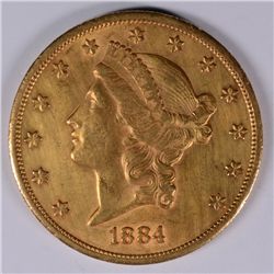 1884-CC $20 GOLD LIBERTY (VERY TOUGH COIN)