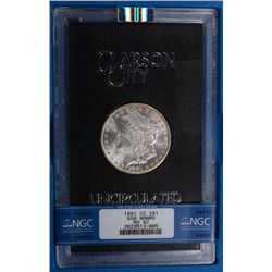 1881-CC MORGAN DOLLAR (GSA) NGC MS-62