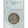 Image 1 : 1832 BUST HALF DOLLAR SEGS AU 55 DOUBLED PROFILE!
