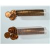 Image 1 : LOT OF ( 2 ) ORIGINAL GEM BU ROLLS ( 100 ) COINS OF 1944-S LINCOLN CENTS