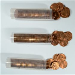 LOT OF ( 3 ) ORIGINAL ROLLS ( 150 ) COINS OF 1945-S LINCOLN CENTS