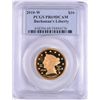 Image 1 : 2010-W FIRST SPOUSE BUCHANAN'S LIBERTY GOLD, PCGS MS69 DCAM