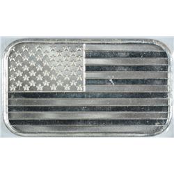 1oz .999 SILVER BAR AMERICAN FLAG