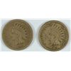 Image 1 : 2- INDIAN HEAD CENTS, 1859 & 1863 VG