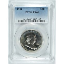1954 FRANKLIN HALF DOLLAR, PCGS PROOF 66