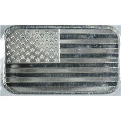 1oz .999 SILVER BAR AMERICAN FLAG