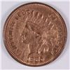 Image 1 : 1865 INDIAN HEAD CENT, CH BU RED