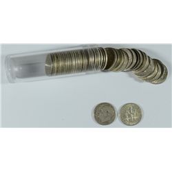 ROLL OF SILVER ROOSEVELT DIMES